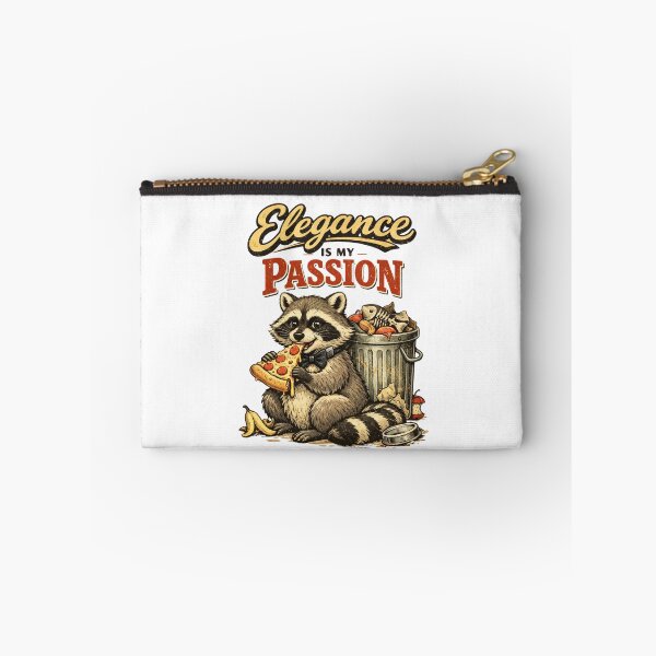 Item preview, Elegance Is My Passion Raccoon Funny Cartoon designed and sold by Print Loft.