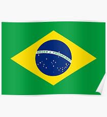 Flag of Brazil Horizontal Poster