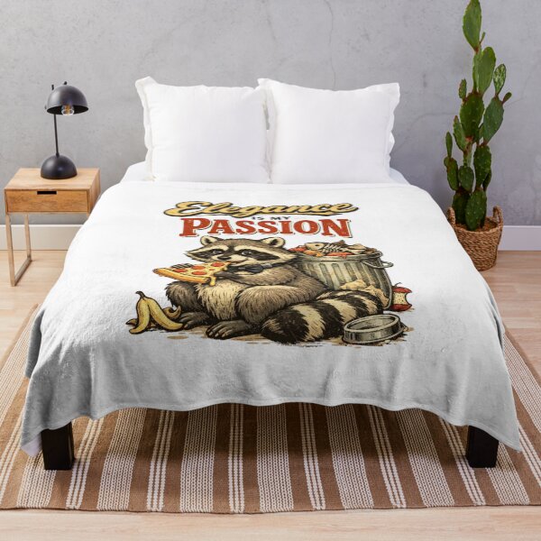 Item preview, Elegance Is My Passion Raccoon Funny Cartoon designed and sold by Print Loft.