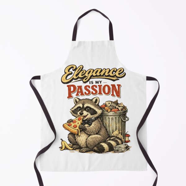 Item preview, Elegance Is My Passion Raccoon Funny Cartoon designed and sold by Print Loft.