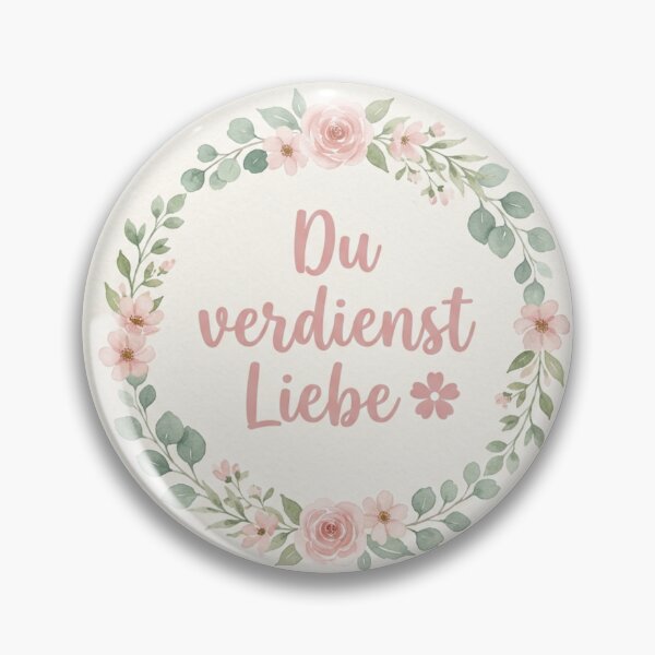 Item preview, „Du verdienst Liebe" ? Selbstliebe Aufkleber auf Deutsch designed and sold by Art10Shop.
