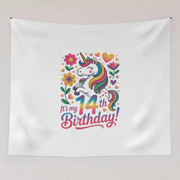 Item preview, 14 th Birthday Unicorn designed and sold by jkrphoto.