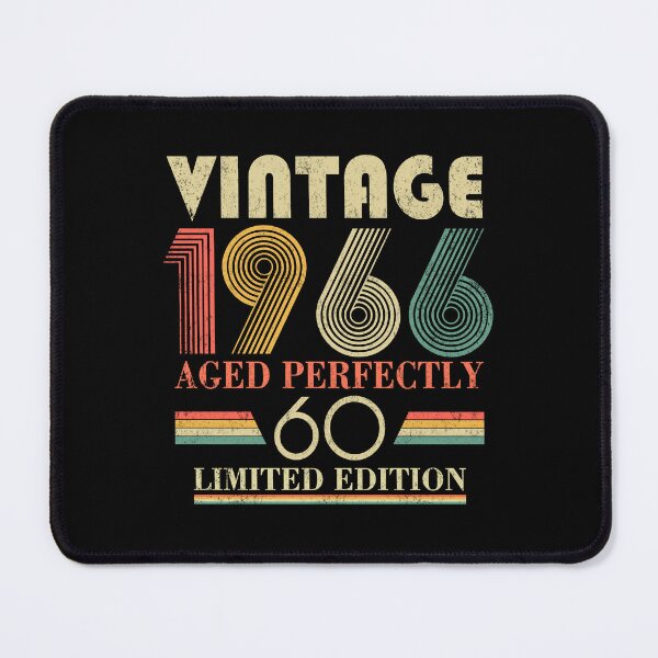 Item preview, Vintage 1966, 60th Birthday Aged Perfectly Retro Birthday Gift designed and sold by FernaRoje.