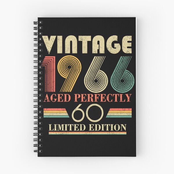 Item preview, Vintage 1966, 60th Birthday Aged Perfectly Retro Birthday Gift designed and sold by FernaRoje.
