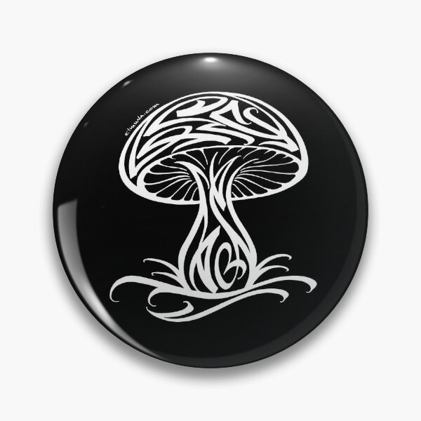 Item preview, Modern Calligraphic Mushroom Ornament designed and sold by elmuna.