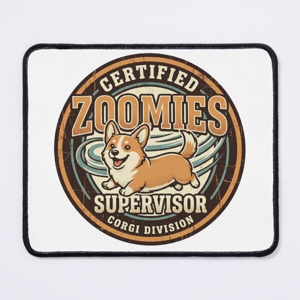 Item preview, Certified Zoomies Supervisor Corgi – Funny Corgi Owner Gift designed and sold by Wiviendesign.