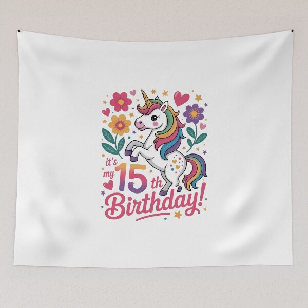 Item preview, 15 th Birthday Unicorn designed and sold by jkrphoto.