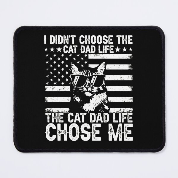 Item preview, Cat Dad Life Chose Me Funny Pet Shirt designed and sold by SoyLamderma.