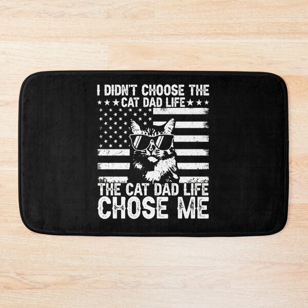 Item preview, Cat Dad Life Chose Me Funny Pet Shirt designed and sold by SoyLamderma.