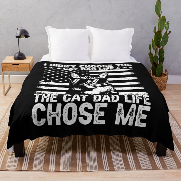 Item preview, Cat Dad Life Chose Me Funny Pet Shirt designed and sold by SoyLamderma.