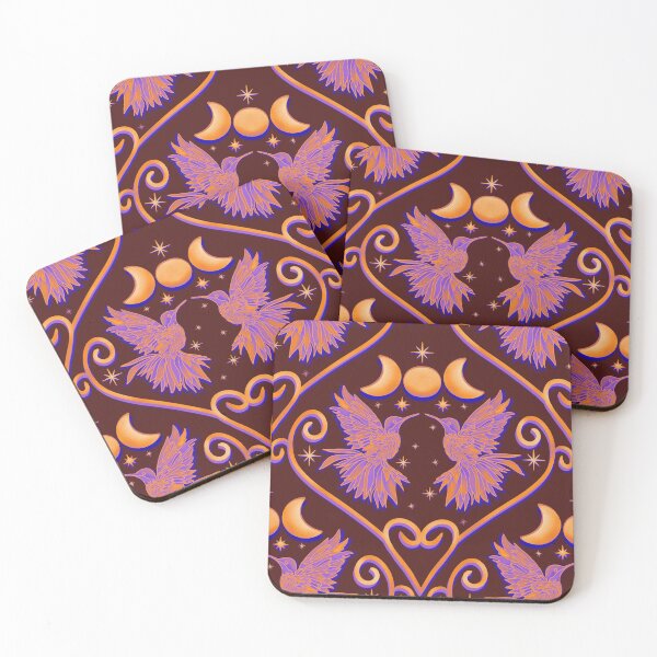 Item preview, Hummingbird Celestial Pink Burgundy designed and sold by Lacey Stonesifer.