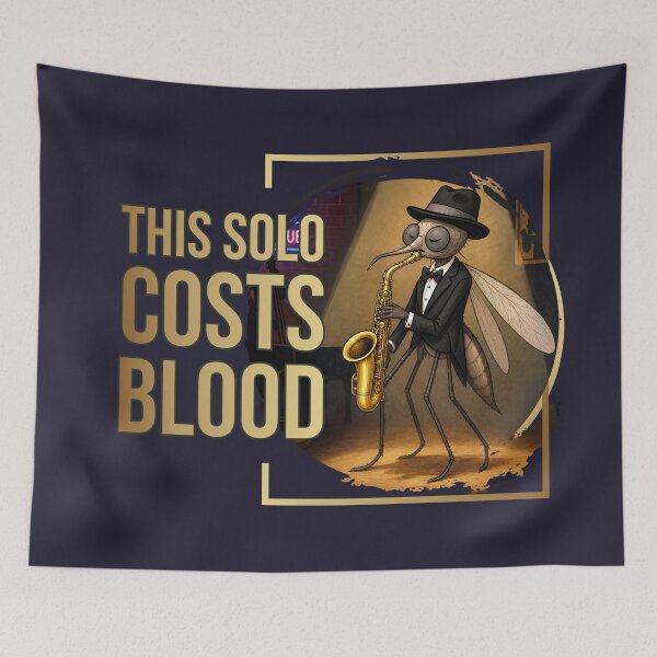 Item preview, Jazz Mosquito – This Solo Costs Blood designed and sold by GraphicComet.