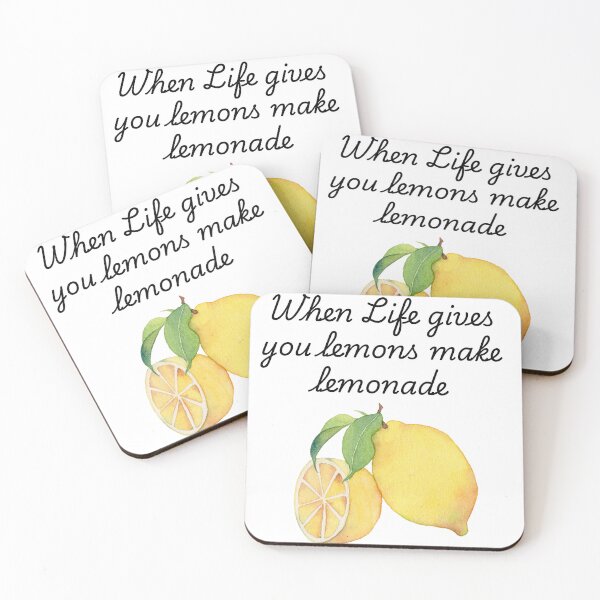 Item preview, inspiring and funny saying lemons designed and sold by Lily & Bloom Boutique.