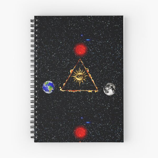 Item preview, Eye inside burning triangle space art  designed and sold by FahdSpaceArt.