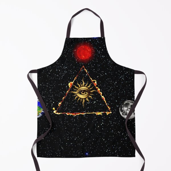 Item preview, Eye inside burning triangle space art  designed and sold by FahdSpaceArt.
