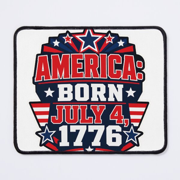 Item preview, America Born July 4 1776 designed and sold by Squiggle Happy.