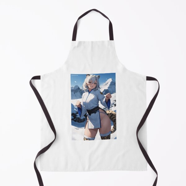 Item preview, Snow Leopard Anime Fighter Girl in Traditional Outfit designed and sold by iloveanimechibi.