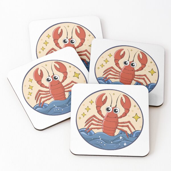 Item preview, Emotional Support Lobster Retro Coastal  designed and sold by Bear Wolf Design.