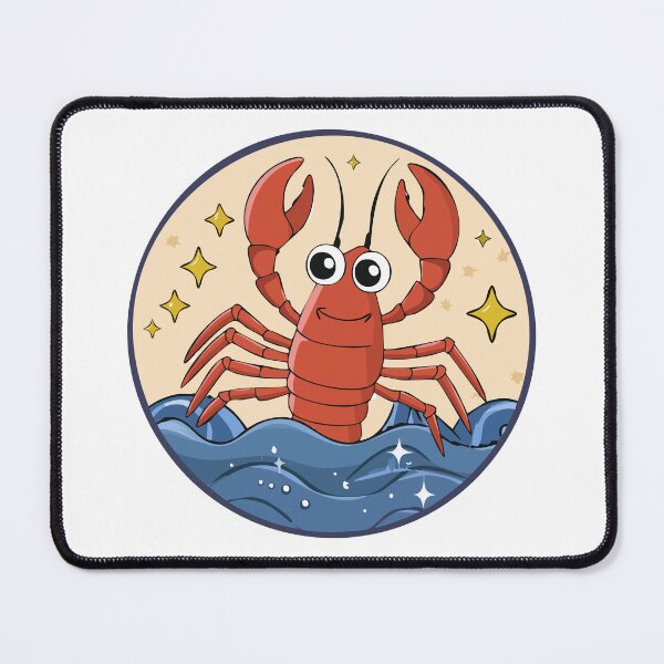 Item preview, Emotional Support Lobster Retro Coastal designed and sold by Bear Wolf Design.