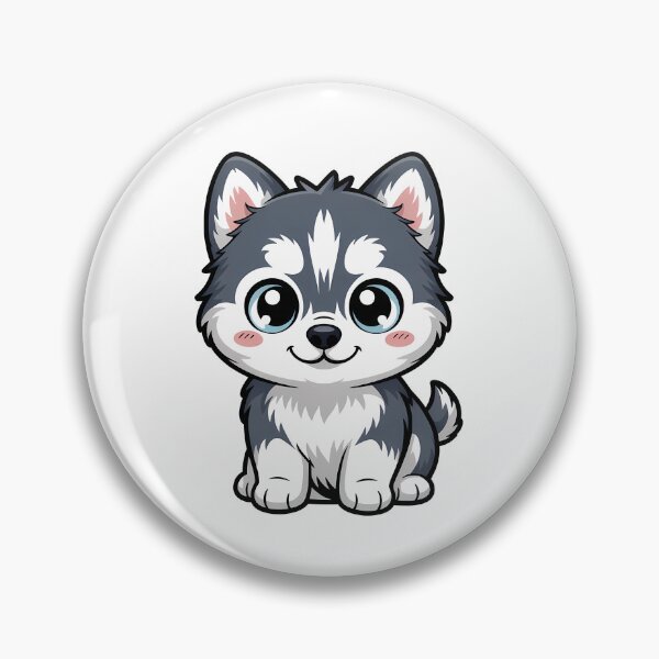 Item preview, Husky Pup Cartoon Cute Dog designed and sold by KD Merch.