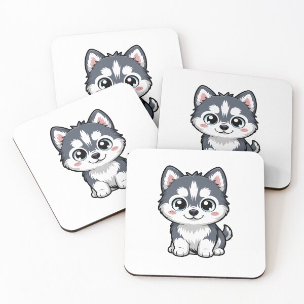 Item preview, Husky Pup Cartoon Cute Dog designed and sold by KD Merch.
