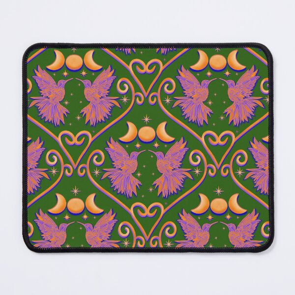 Item preview, Stained Glass Hummingbird Celestial Pink Green designed and sold by Lacey Stonesifer.