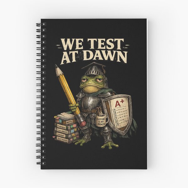 Item preview, We Test At Dawn Funny Frog Teacher Meme Testing Day Humor designed and sold by super-think.