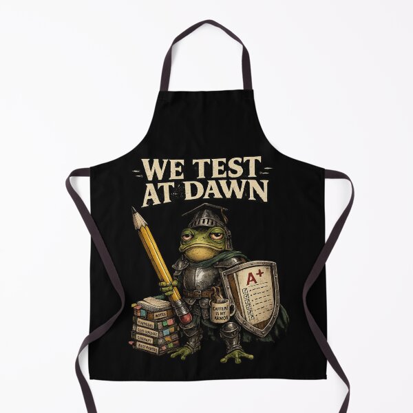 Item preview, We Test At Dawn Funny Frog Teacher Meme Testing Day Humor designed and sold by super-think.