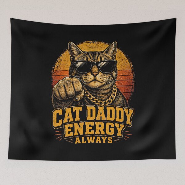 Item preview, Cat Daddy Energy Always designed and sold by zoes-ink.