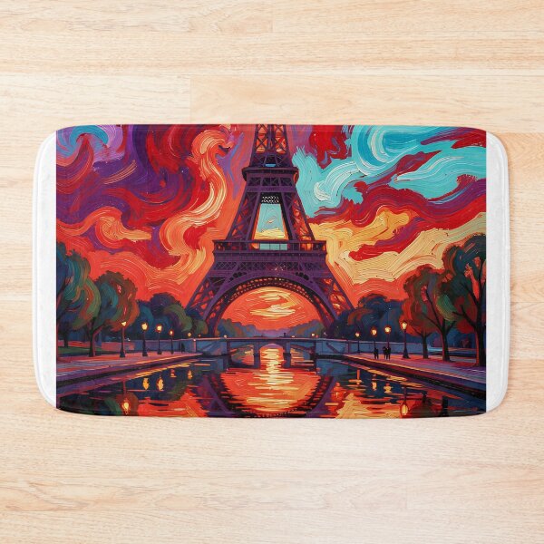 Item preview, The reflection of the Eiffel Tower in the Seine designed and sold by VoidVeilStudio.