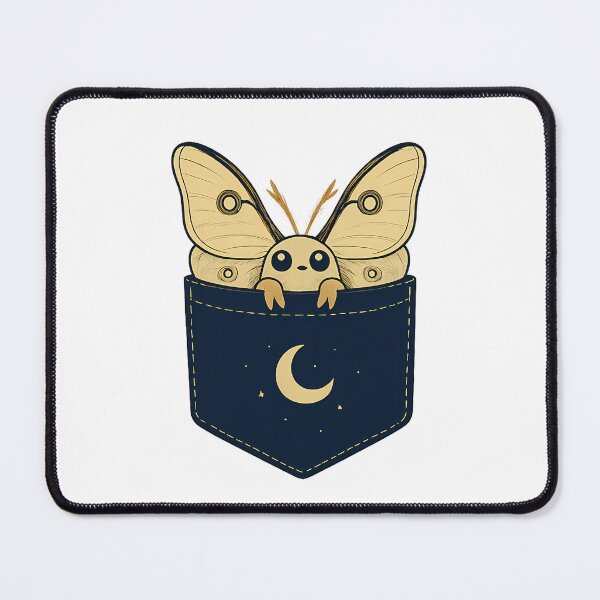 Item preview, Pocket Moth Crescent Moon Cute Luna Moth Shirt Cottagecore Celestial Fairycore Gift Witchy Tee designed and sold by Moonveil_Studio.