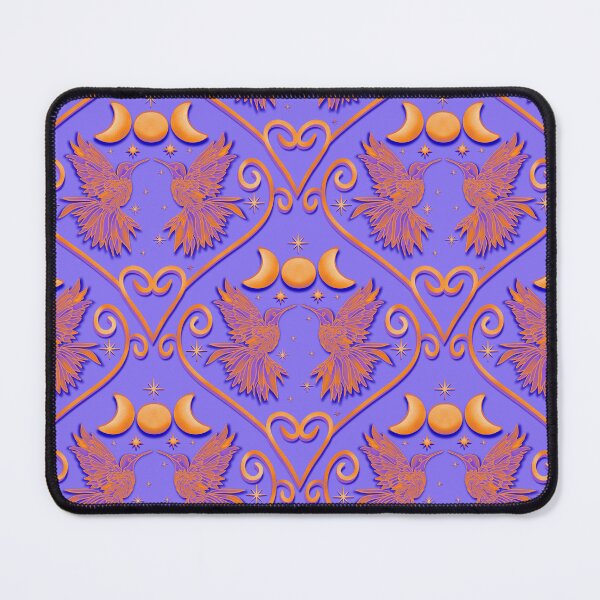 Item preview, Stained Glass Hummingbird Celestial Orange & Lavender designed and sold by Lacey Stonesifer.