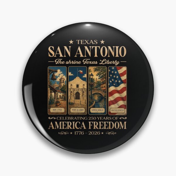 Item preview, Texas San Antonio The Shrine of Texas Liberty Celebrating 250 Years of American Freedom 1776 - 2026 designed and sold by MutzelArts.