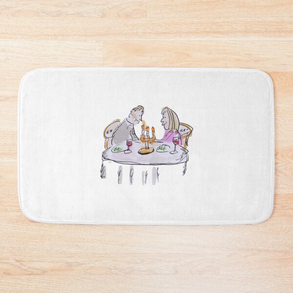 Item preview, Having a meal at a posh restaurant designed and sold by Inky Fingers Illustrations.
