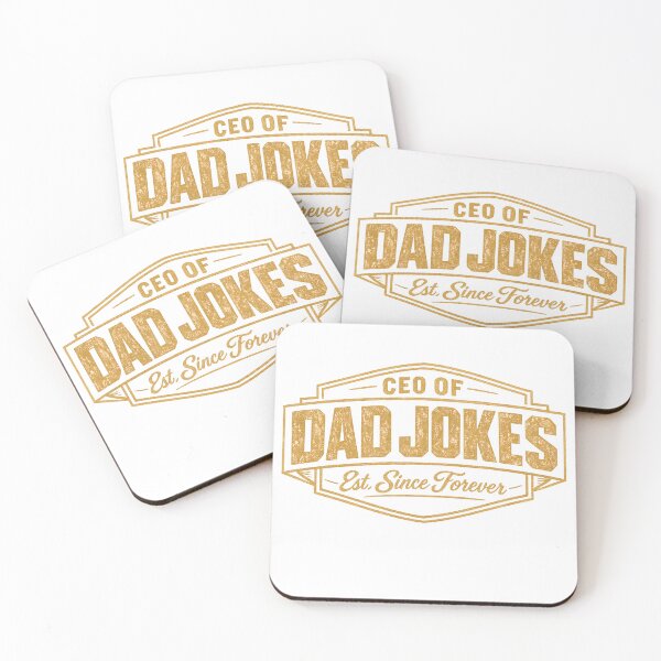 Item preview, CEO of Dad Jokes Funny Fathers Day Gift Vintage Gold Badge T-Shirt designed and sold by VaultVibes.