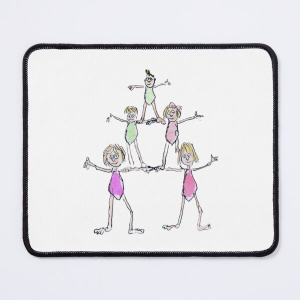 Item preview, A group of child gymnasts designed and sold by Inky Fingers Illustrations.