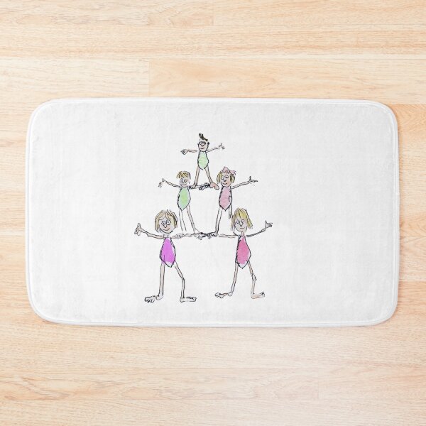 Item preview, A group of child gymnasts designed and sold by Inky Fingers Illustrations.