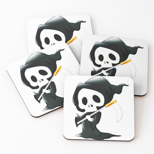 Item preview, Cute Chibi Grim Reaper Cartoon designed and sold by StyleBloomes.