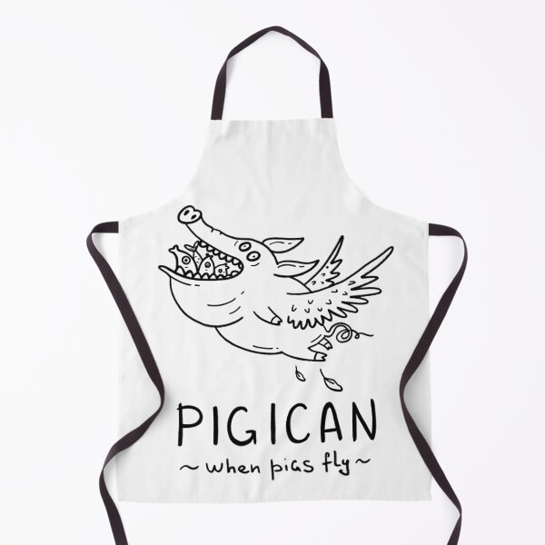 Item preview, Pigican Line Art | Minimal Flying Pig Pelican Drawing | Funny Animal Sketch designed and sold by Aida Drogan.
