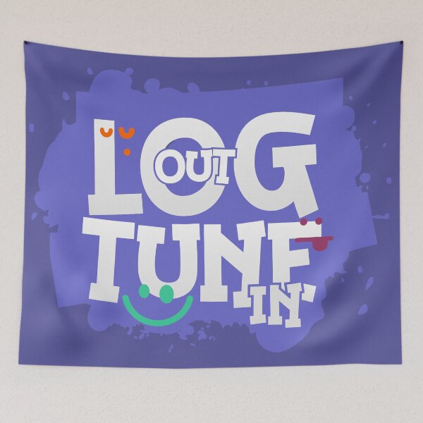 Item preview, Log Out – Digital Detox Design designed and sold by GraphicComet.
