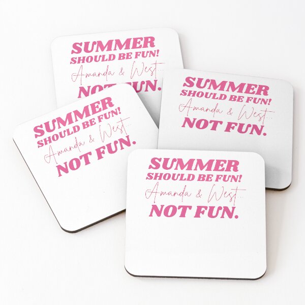 Item preview, Summer Should Be Fun Amanda And West Not Fun Funny Summer Meme designed and sold by Glow-Paw-Studio.