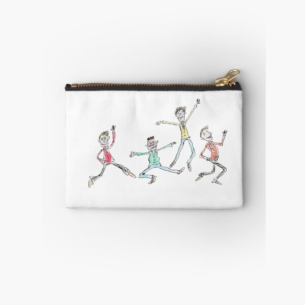 Item preview, 4 lads dancing happily designed and sold by Inky Fingers Illustrations.
