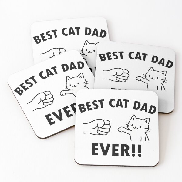 Item preview, Best Cat Dad Ever Fist Bump Cute Cat designed and sold by SoyLamderma.