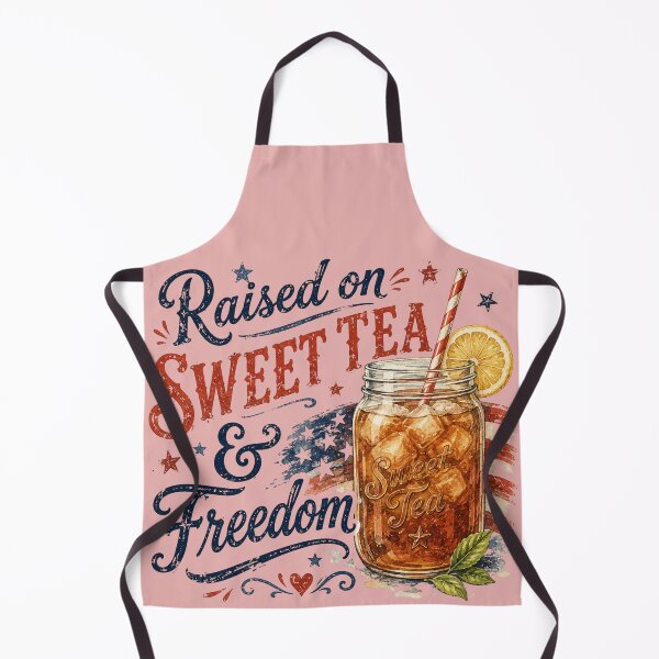 Item preview, Raised on Sweet Tea & Freedom | Patriotic Southern Tea Design designed and sold by Brainy Bites19.