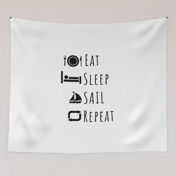 Item preview, Eat, Sleep, Sail, Repeat designed and sold by DixieGirlStudio.