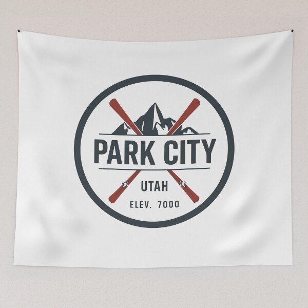 Item preview, Park City Utah Elev. 7000 Skier Snowboarder Mountain Resort Souvenir designed and sold by Simsimah26Parks.