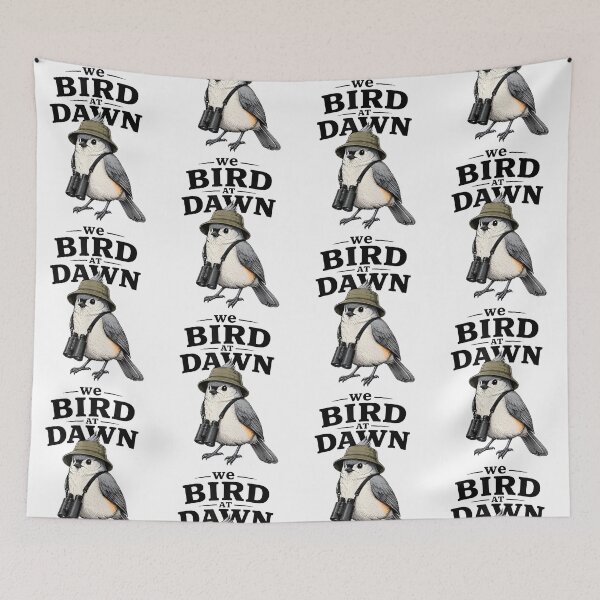 Item preview, We Bird At Dawn Funny Birdwatching Birding Enthusiast Design designed and sold by Glow-Paw-Studio.