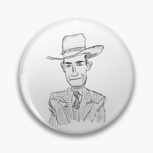 Item preview, Hank Williams the original country star designed and sold by Inky Fingers Illustrations.
