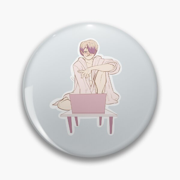 Item preview, Blushing Woman Smiles at Her Laptop designed and sold by Obelis.