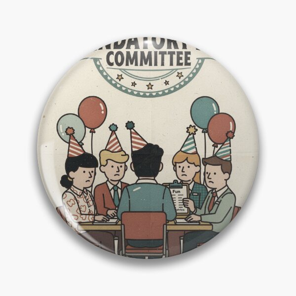Item preview, Mandatory Fun Committee Funny Retro Poster designed and sold by PictorialWhimsy.